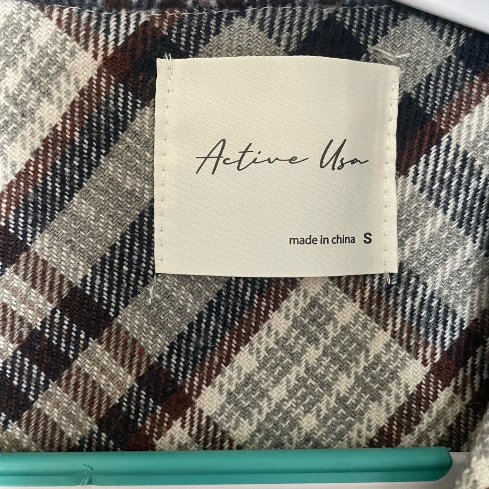 Long Flannel Jacket - Picture 3 of 4